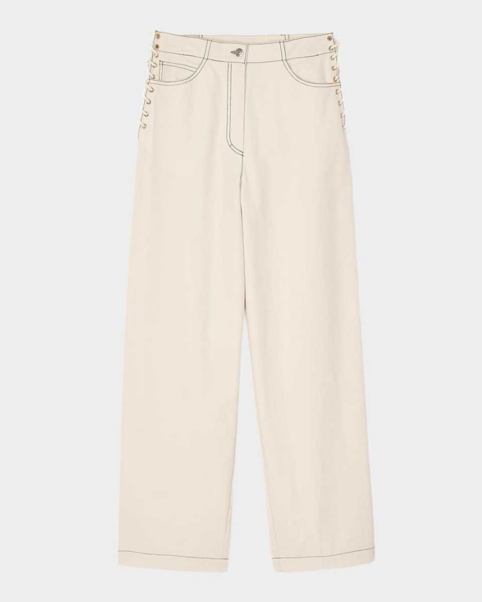Leon Wide Lace-Up Jeans